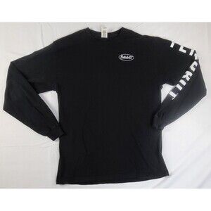 Peterbilt Truck Trucker Logo/Arm Script Unisex Black Long Sleeve T-Shirt